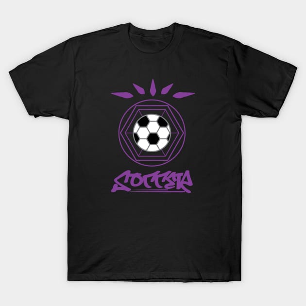 Soccer - Football In Unity Purple T-Shirt by ulunkz